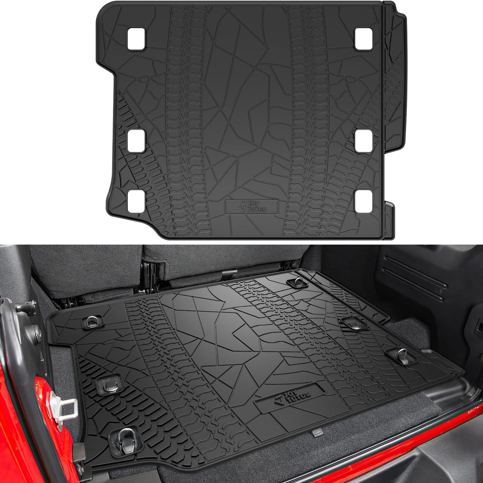 Cargo Mat fits 2018-2026 Wrangler JL 4X4 with OEM Subwoofer- NOT FIT 4XE