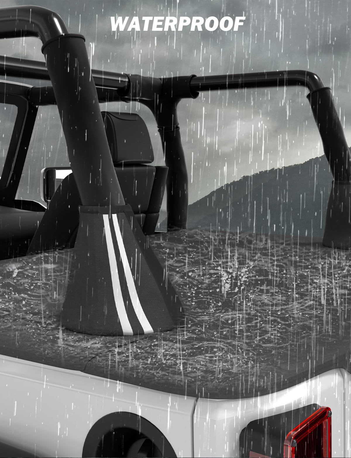 Tonneau Cover for Wrangler JK 2-Door 2007–2018, Cargo Trunk Cover