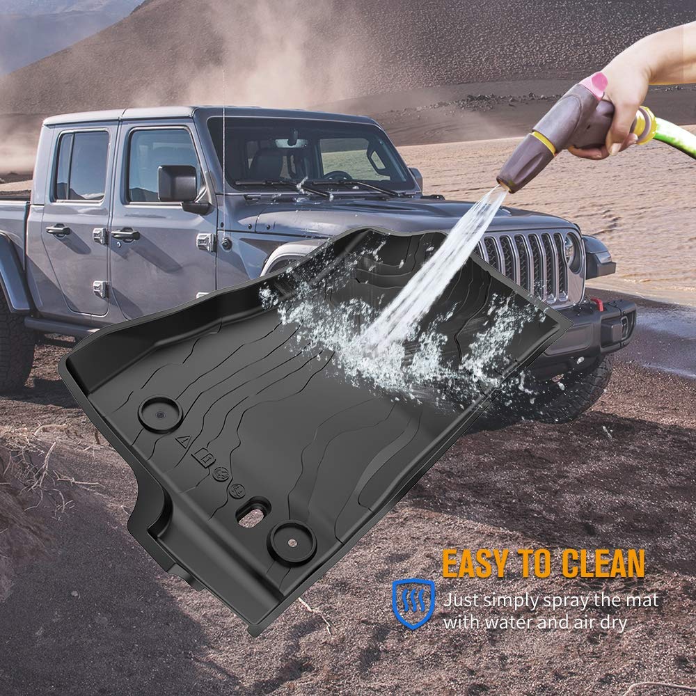 Floor Mats for Gladiator JT 4-Door 2020–2026, All-Weather Liners