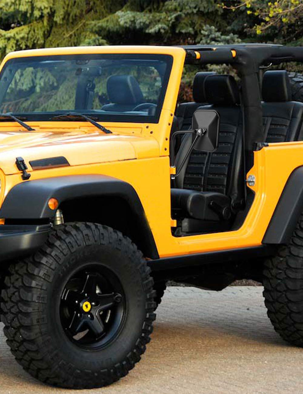 Mirrors Doors Off Fit for 1987-2026 Wrangler YJ TJ JK JKU JL JLU JT Gladiator